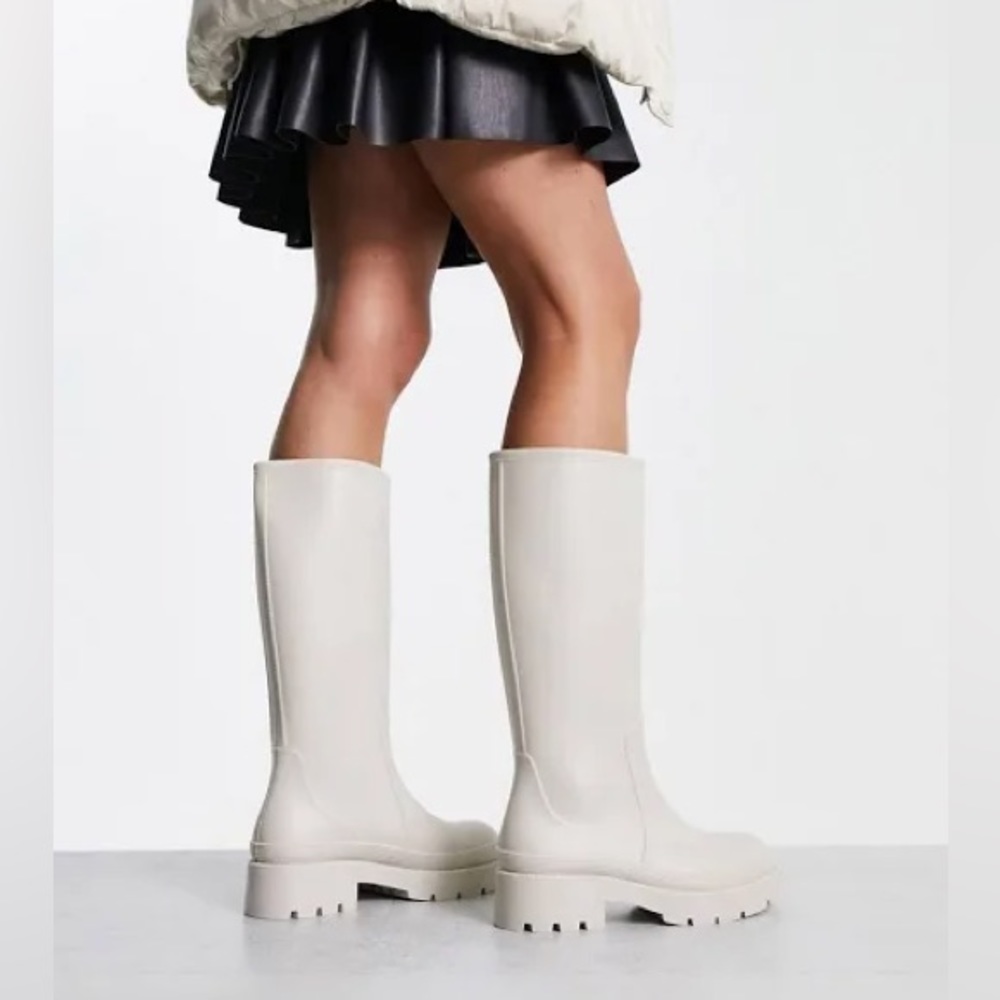 Ivory Knee High Boots